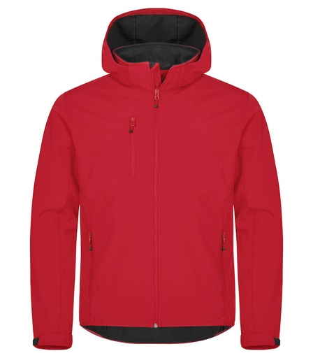 Clique Classic Softshell Hoody Jacket rood
