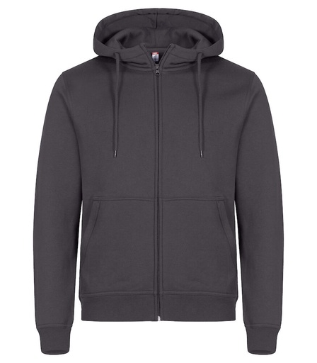 [CL-0201034-956] Clique Miami Hoody FZ metaalgrijs