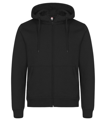 [CL-0201034-99] Clique Miami Hoody FZ zwart
