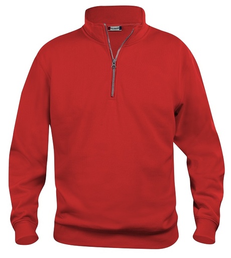 Clique Basic Half Zip rood