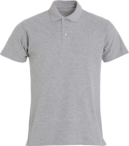 Clique Basic Polo grijsmelange