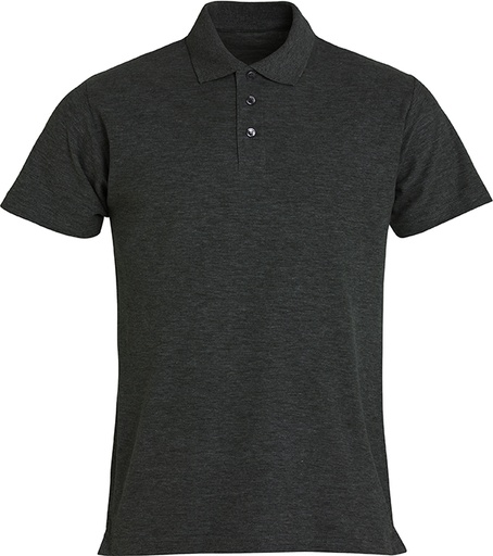 Clique Basic Polo antraciet melange