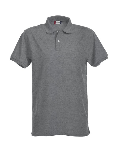 Clique Stretch Premium Polo grijsmelange