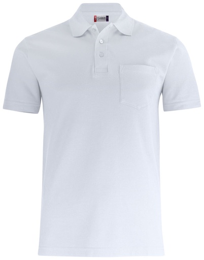 Clique Basic Polo w. Pocket wit