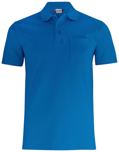 [CL-028255-55] Clique Basic Polo w. Pocket kobalt