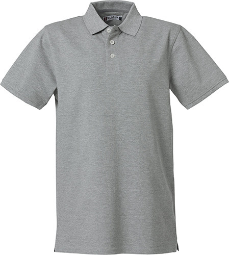 Clique Heavy Premium Polo grijsmelange
