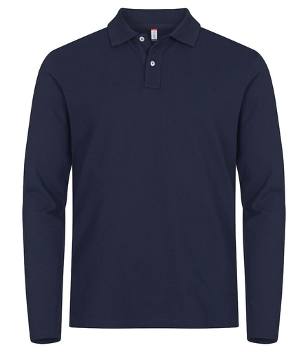 Clique Stretch Premium Polo L/S dark navy