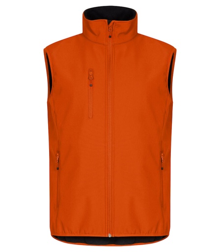 Clique Classic Softshell Vest diep oranje