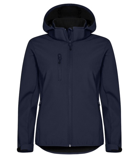 [CL-0200917-580] Clique Classic Softshell Hoody Jacket Women dark navy