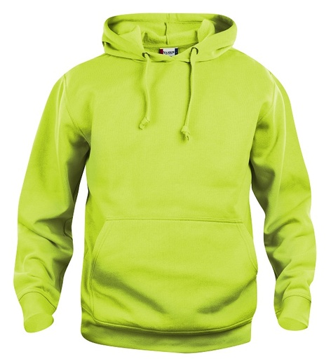 Clique Basic Hoody signaalgroen
