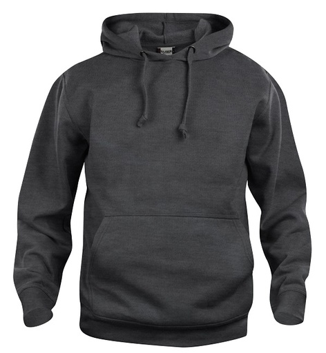 Clique Basic Hoody antraciet melange