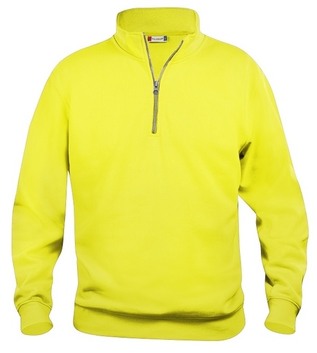 Clique Basic Half Zip signaalgeel