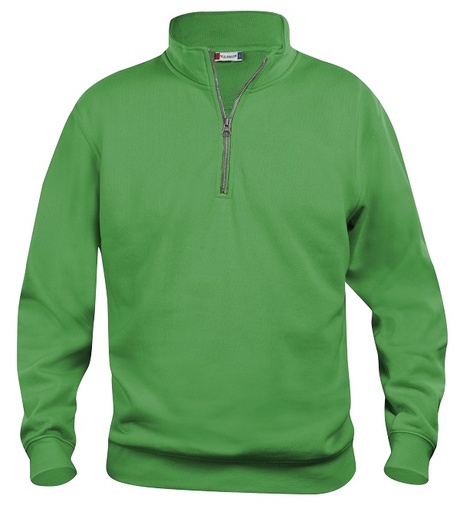 Clique Basic Half Zip appelgroen