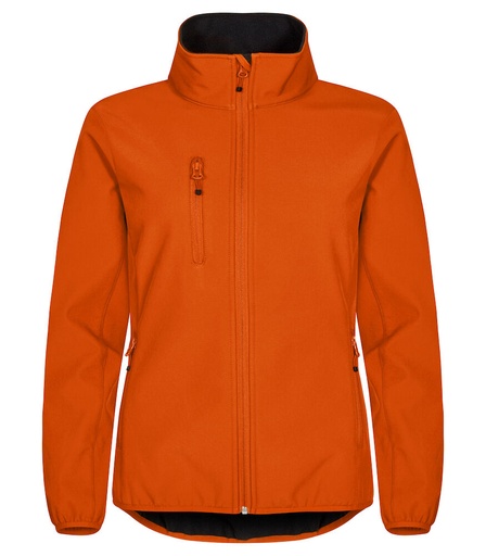 [CL-0200915-18] Clique Classic Softshell Jacket Women diep oranje