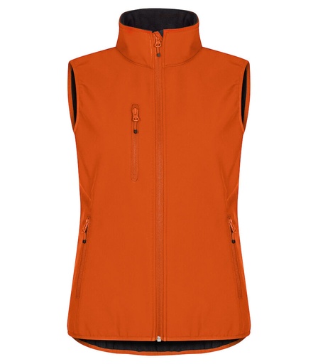 [CL-0200916-18] Clique Classic Softshell Vest Women diep oranje