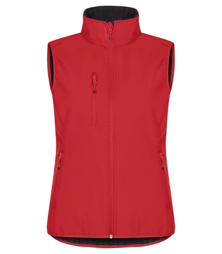 Clique Classic Softshell Vest Women rood