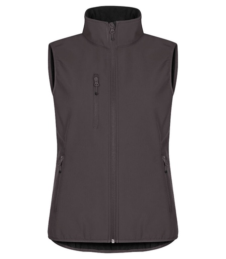 Clique Classic Softshell Vest Women donkergrijs