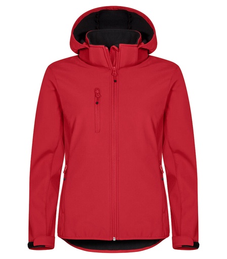 Clique Classic Softshell Hoody Jacket Women rood