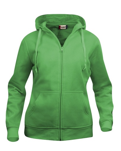 Clique Basic Hoody Full Zip Women appelgroen