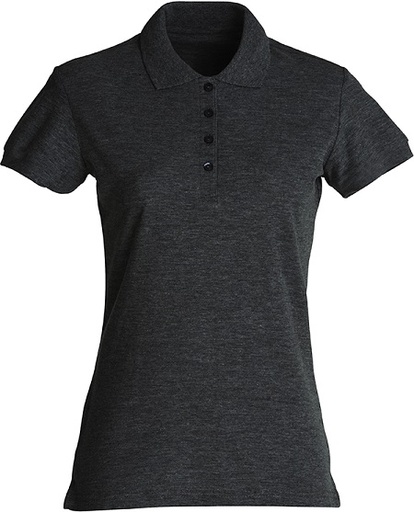 Clique Basic Polo Women antraciet melange