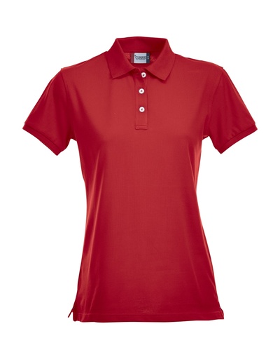 Clique Stretch Premium Polo Women rood