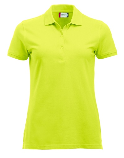 Clique Classic Marion S/S Polo signaalgroen