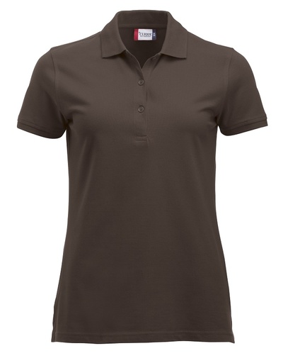 Clique Classic Marion S/S Polo dark mocca
