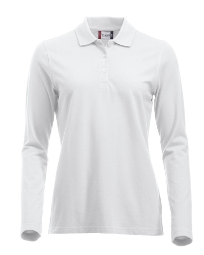 [CL-028247-00] Clique Classic Marion L/S Polo wit