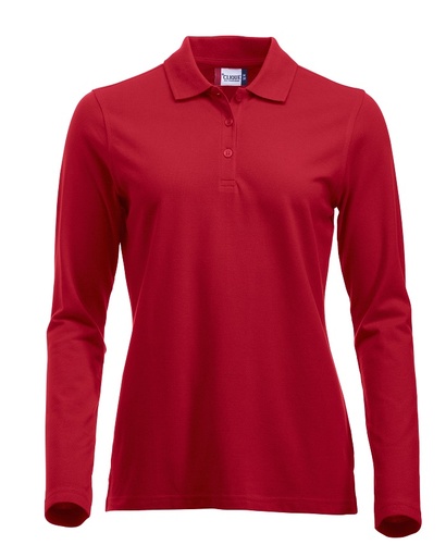 [CL-028247-35] Clique Classic Marion L/S Polo rood