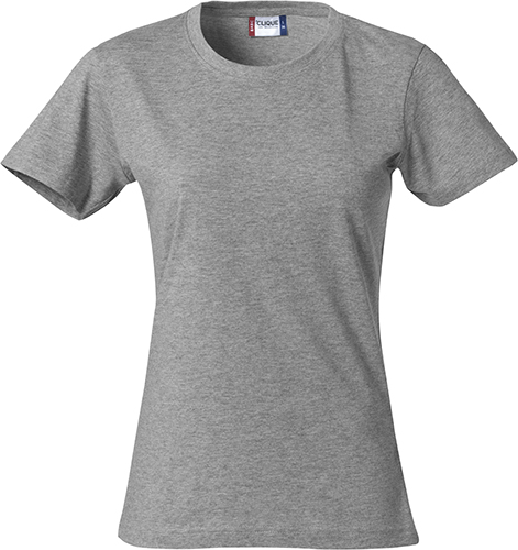Clique Basic-T Women grijsmelange