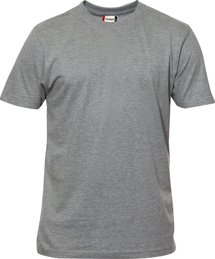 Clique Premium-T Mens grijsmelange