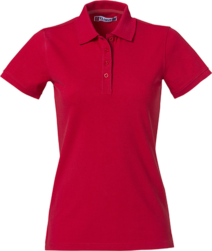 Clique Heavy Premium Polo Women rood
