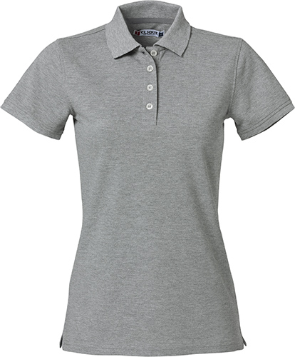 [CL-028261-95] Clique Heavy Premium Polo Women grijsmelange