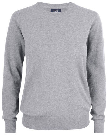 [CB-355417-95] Cutter & Buck Oakville Crewneck Women grijsmelange