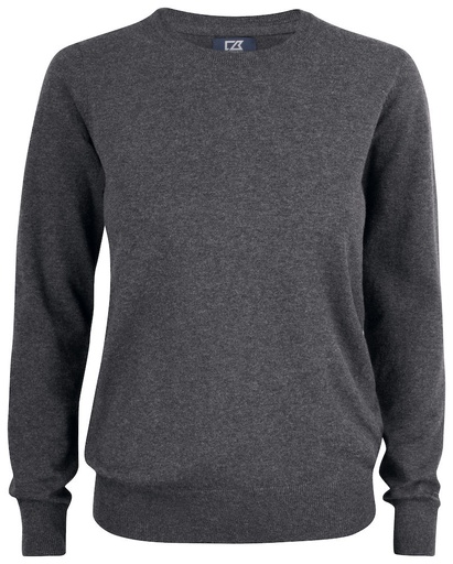 [CB-355417-955] Cutter & Buck Oakville Crewneck Women antraciet melange