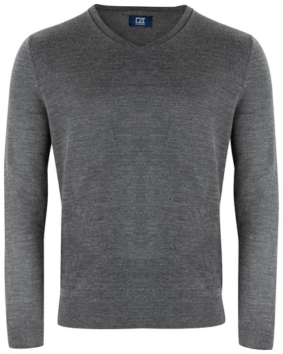 [CB-355432-955] Cutter & Buck Vernon V-Neck Men antraciet melange