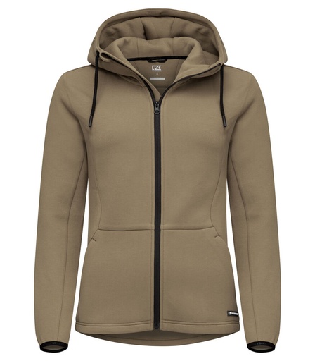 [CB-358419-04] Cutter & Buck Pemberton Hood FZ Women khaki