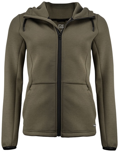 [CB-358419-640] Cutter & Buck Pemberton Hood FZ Women ivy groen