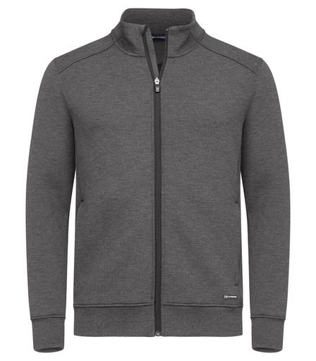 [CB-358426-955] Cutter & Buck Pemberton Cardigan FZ Men antraciet melange